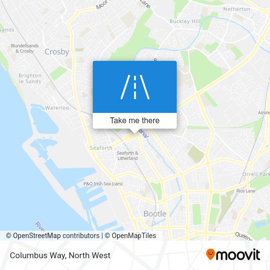 Columbus Way map