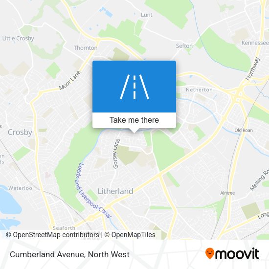 Cumberland Avenue map
