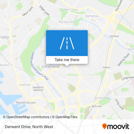 Derwent Drive map