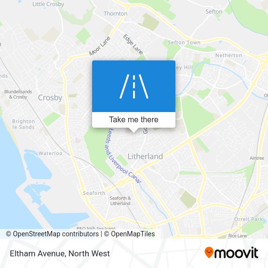 Eltham Avenue map