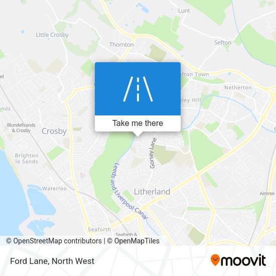 Ford Lane map