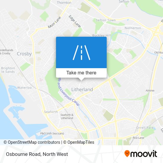 Osbourne Road map
