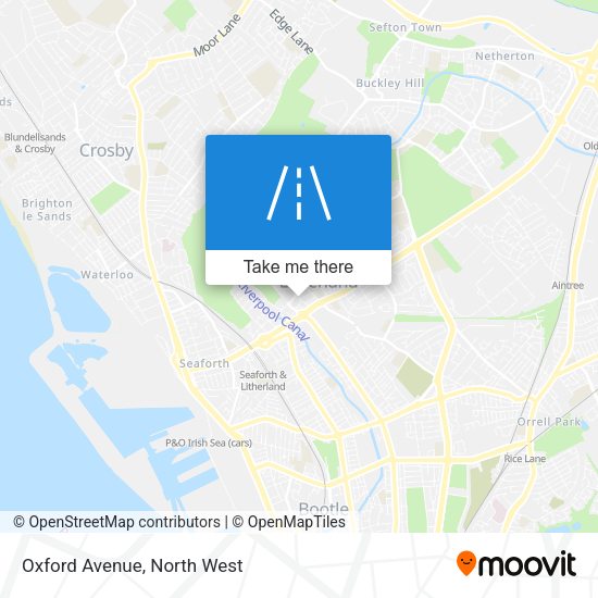 Oxford Avenue map
