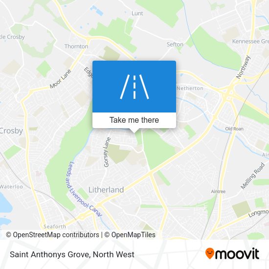 Saint Anthonys Grove map