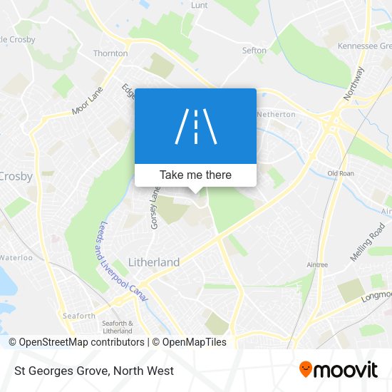 St Georges Grove map