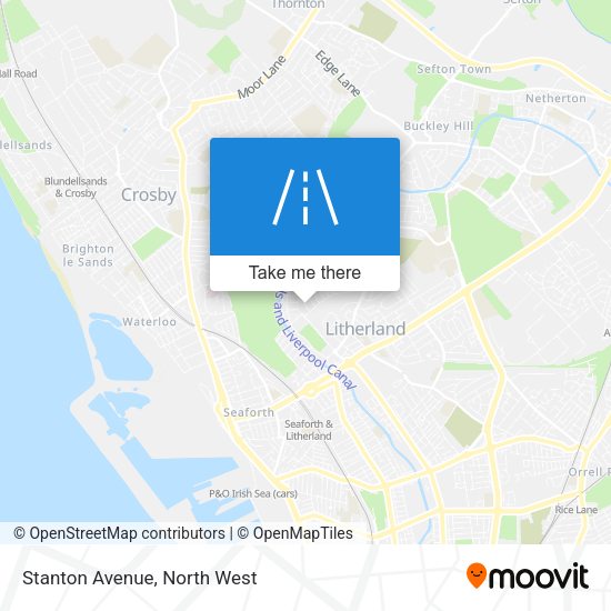 Stanton Avenue map