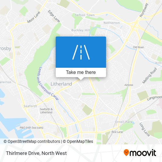 Thirlmere Drive map