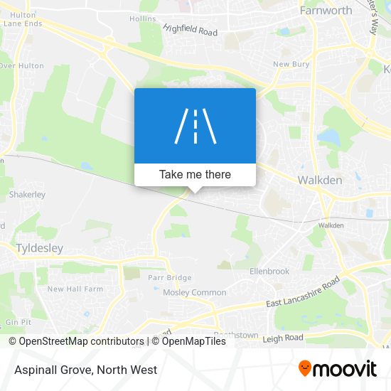 Aspinall Grove map