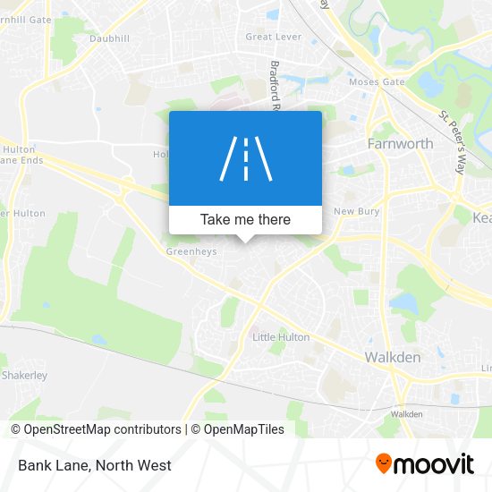 Bank Lane map