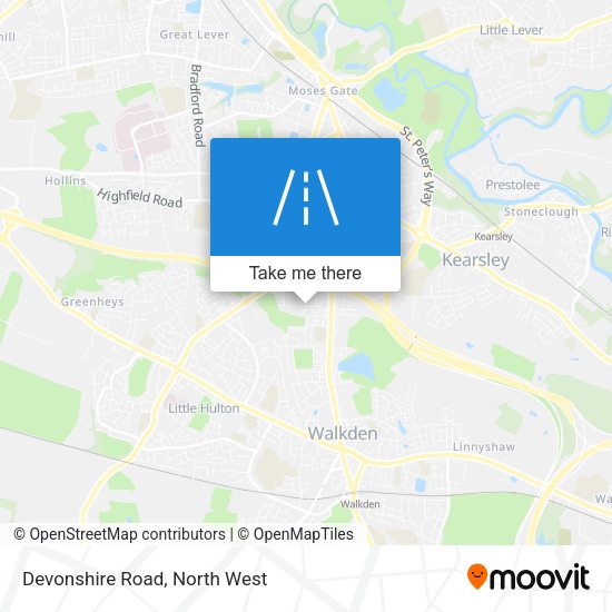 Devonshire Road map