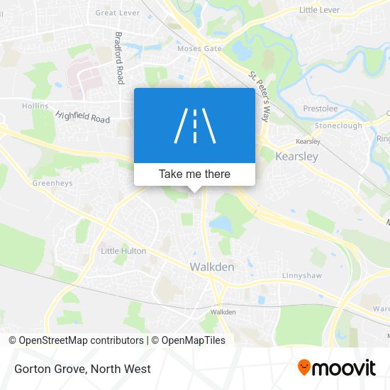 Gorton Grove map