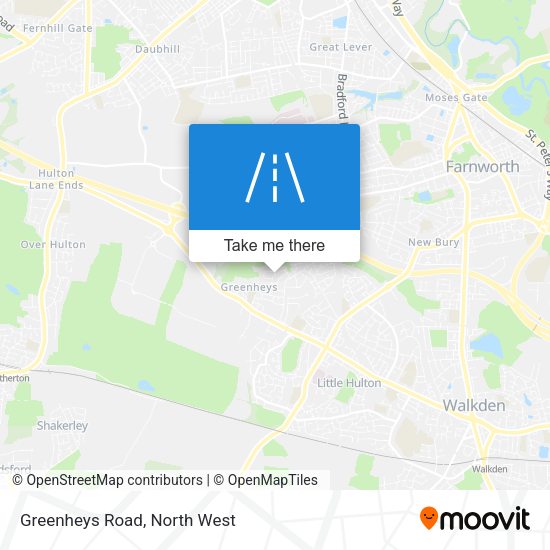 Greenheys Road map