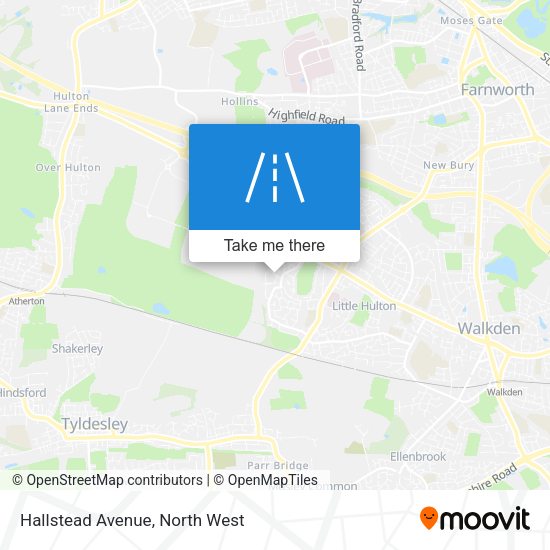 Hallstead Avenue map