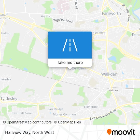 Hallview Way map