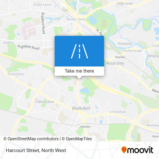 Harcourt Street map