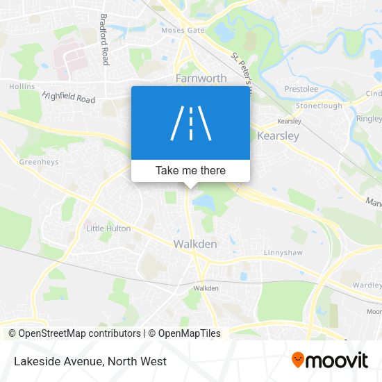 Lakeside Avenue map
