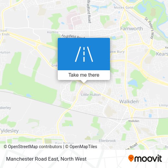Manchester Road East map