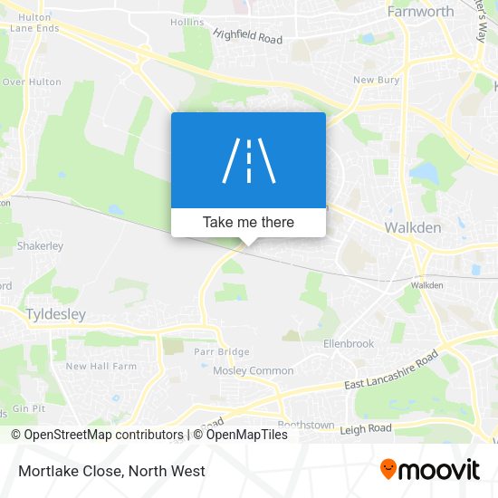 Mortlake Close map