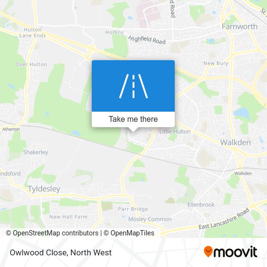 Owlwood Close map