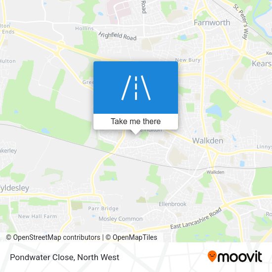 Pondwater Close map