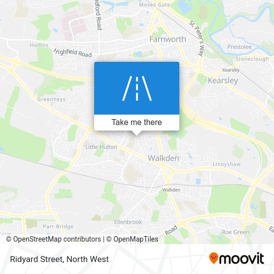 Ridyard Street map