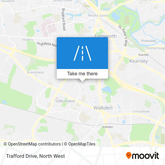 Trafford Drive map