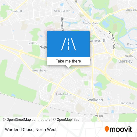 Wardend Close map