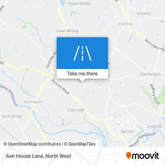 Ash House Lane map