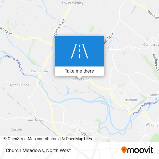 Church Meadows map