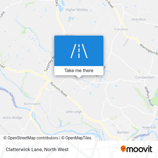 Clatterwick Lane map