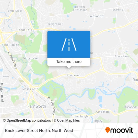 Back Lever Street North map