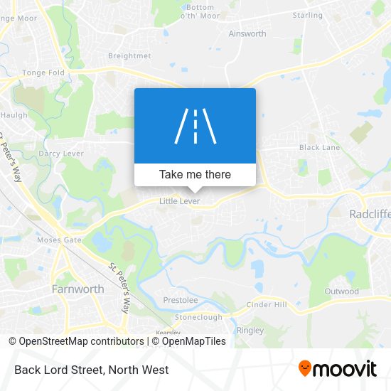 Back Lord Street map