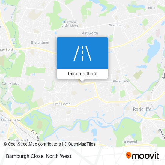 Bamburgh Close map