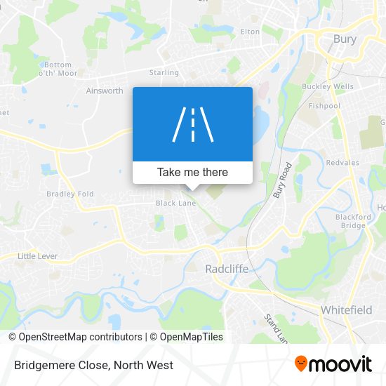 Bridgemere Close map