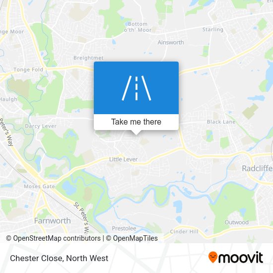Chester Close map