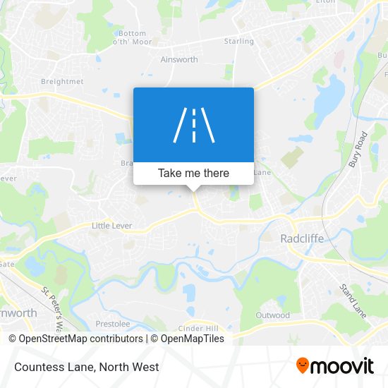 Countess Lane map