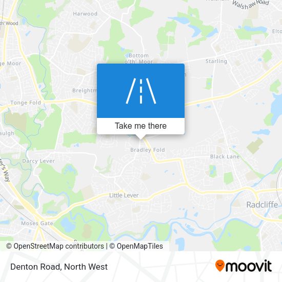 Denton Road map