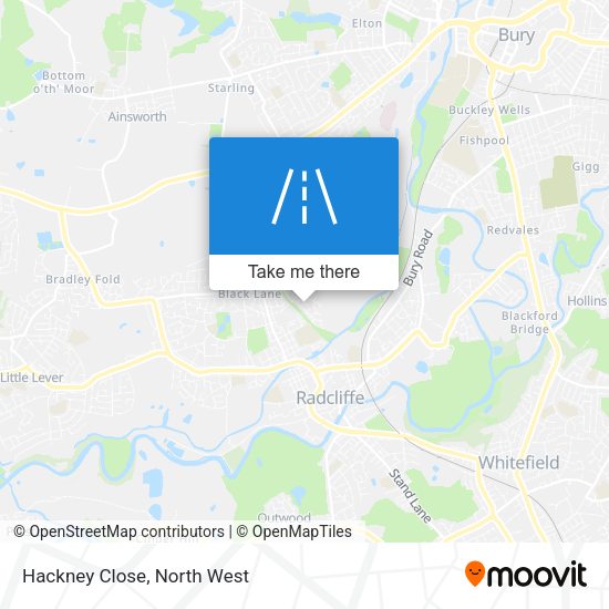 Hackney Close map