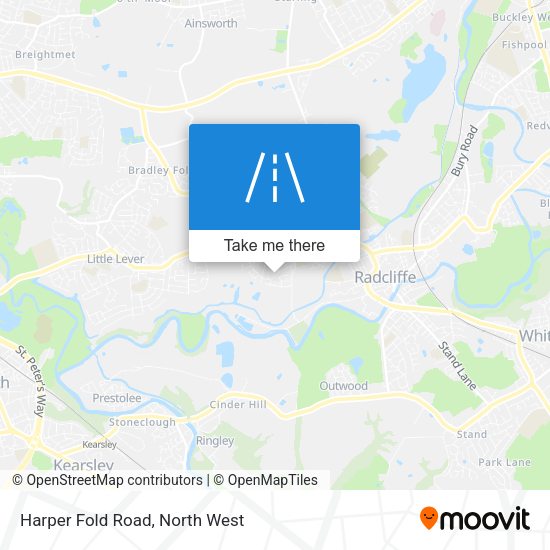 Harper Fold Road map