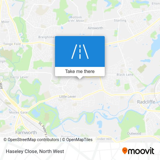 Haseley Close map
