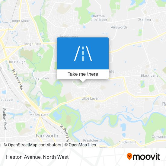 Heaton Avenue map