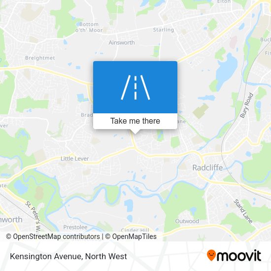 Kensington Avenue map