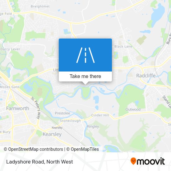 Ladyshore Road map