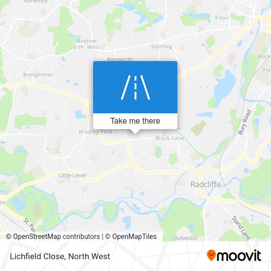 Lichfield Close map