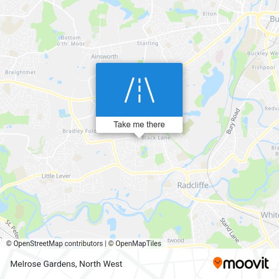 Melrose Gardens map