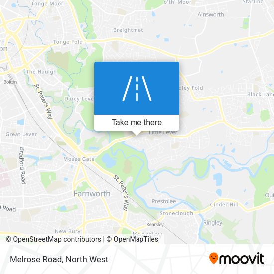 Melrose Road map