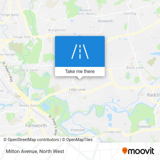 Milton Avenue map