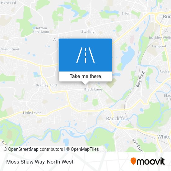 Moss Shaw Way map