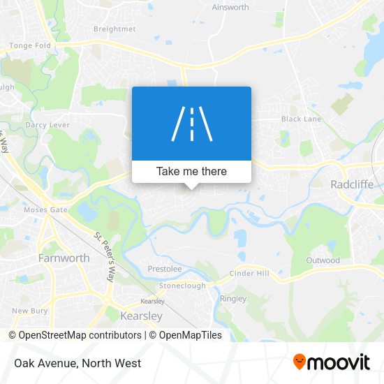 Oak Avenue map