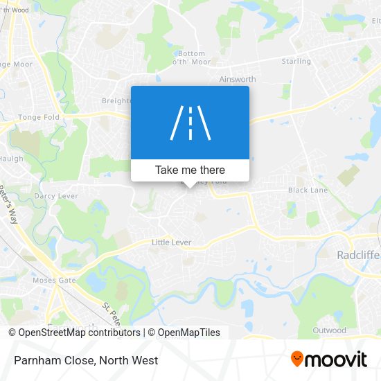 Parnham Close map